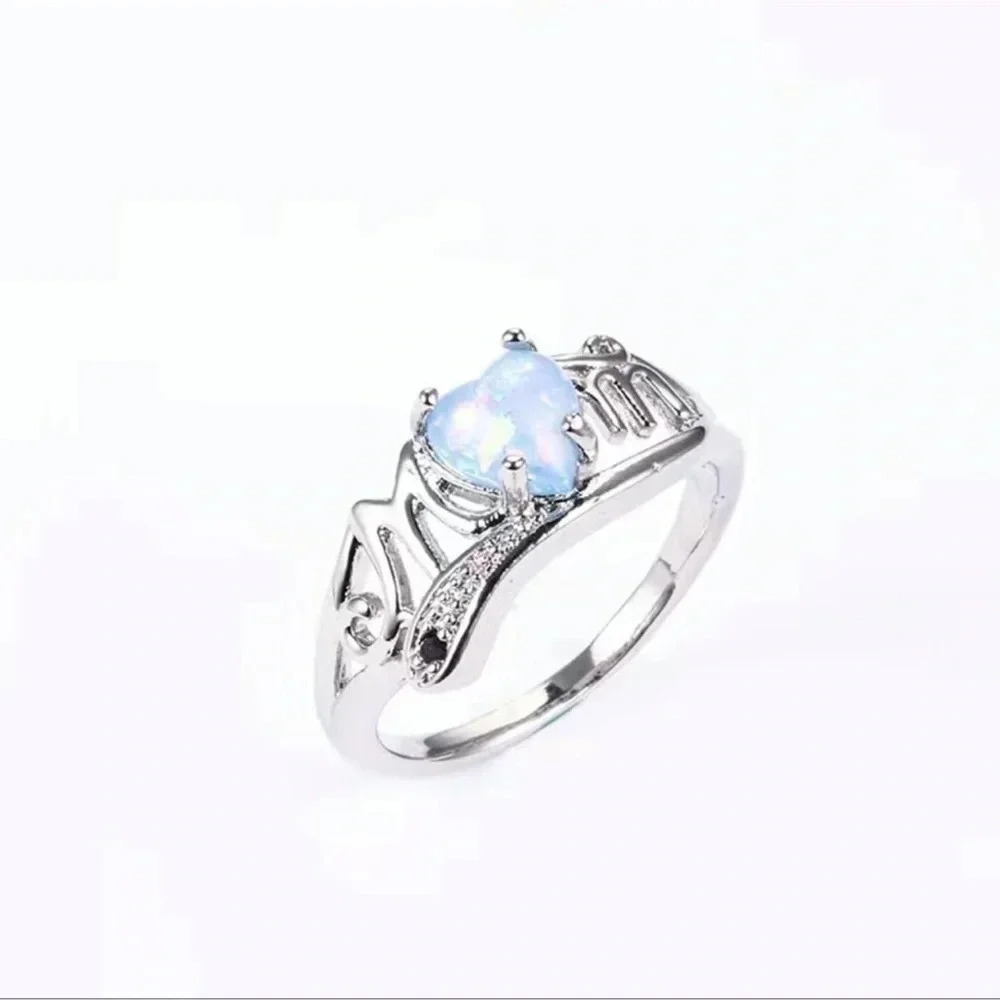 Silver Opal Mom Ring 16$